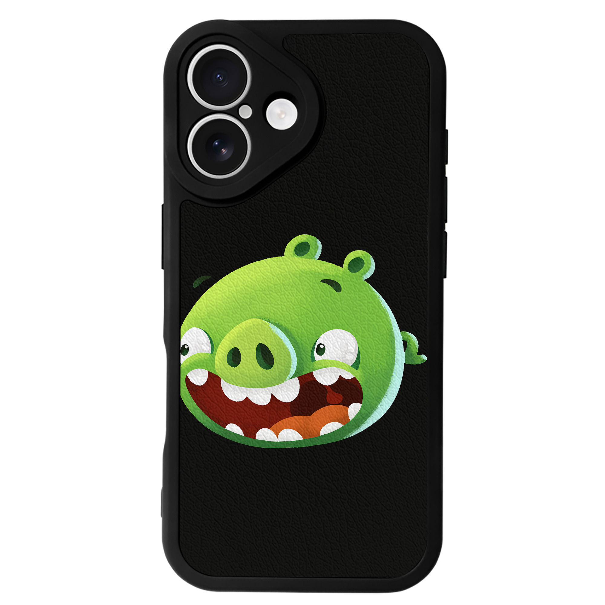 （画像用） Angry Birds アングリーバード 【iPhone 16シリーズ対応】シリコンスマホケース（レザー調） 材質：シリコン